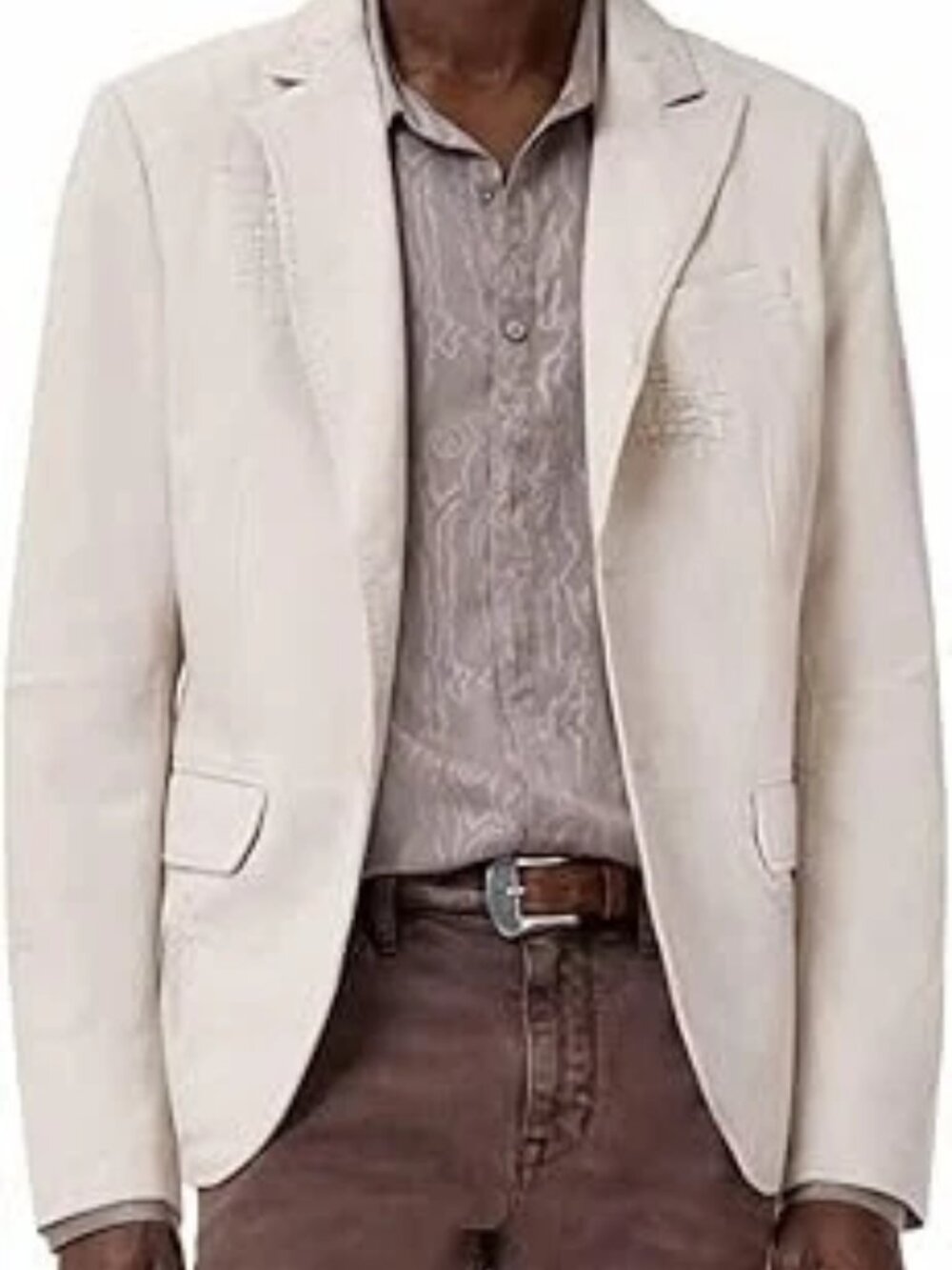 John Varvatos Men's Dunmore Jacket Clove Dust Size 52 (Large US) New with Tags!
